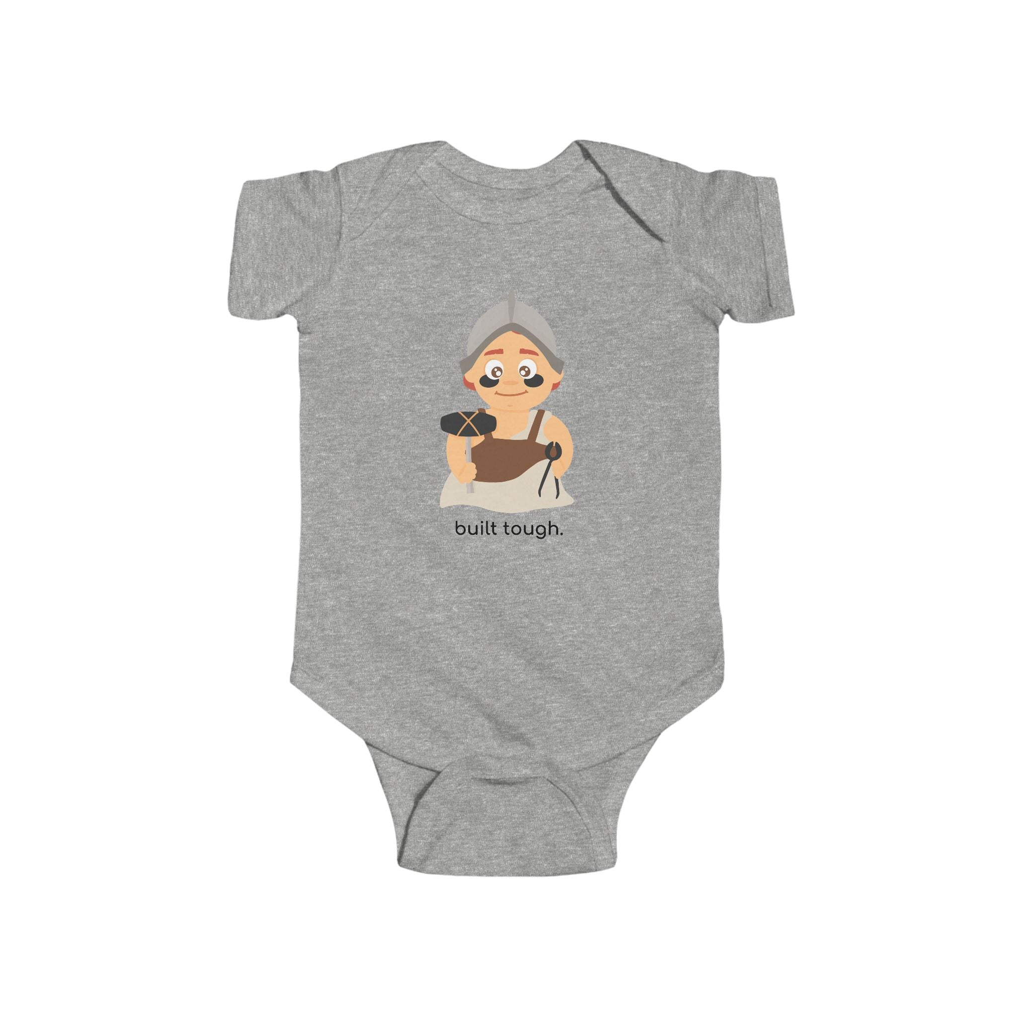 Little Hephaestus ‘Built Tough’ Baby Onesie