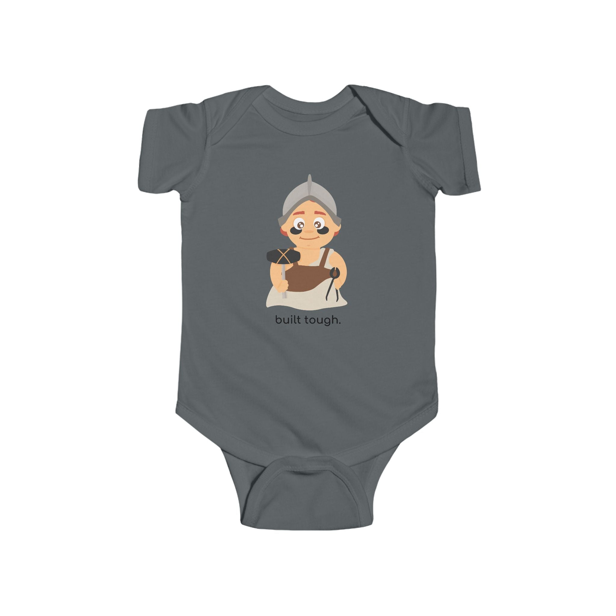 Little Hephaestus ‘Built Tough’ Baby Onesie