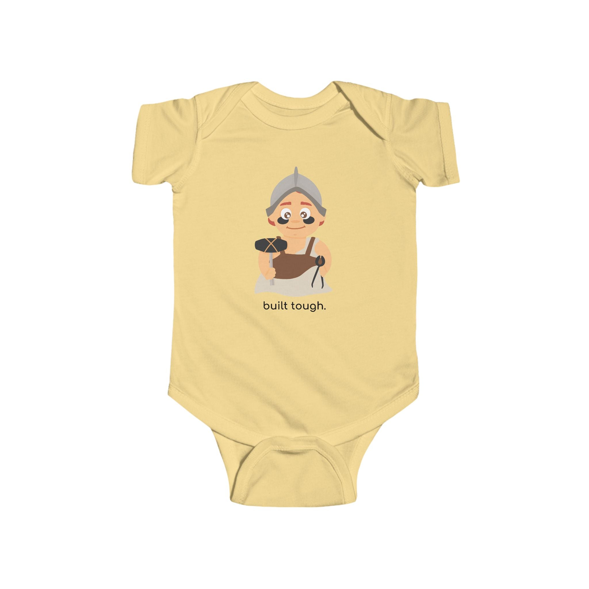 Little Hephaestus ‘Built Tough’ Baby Onesie