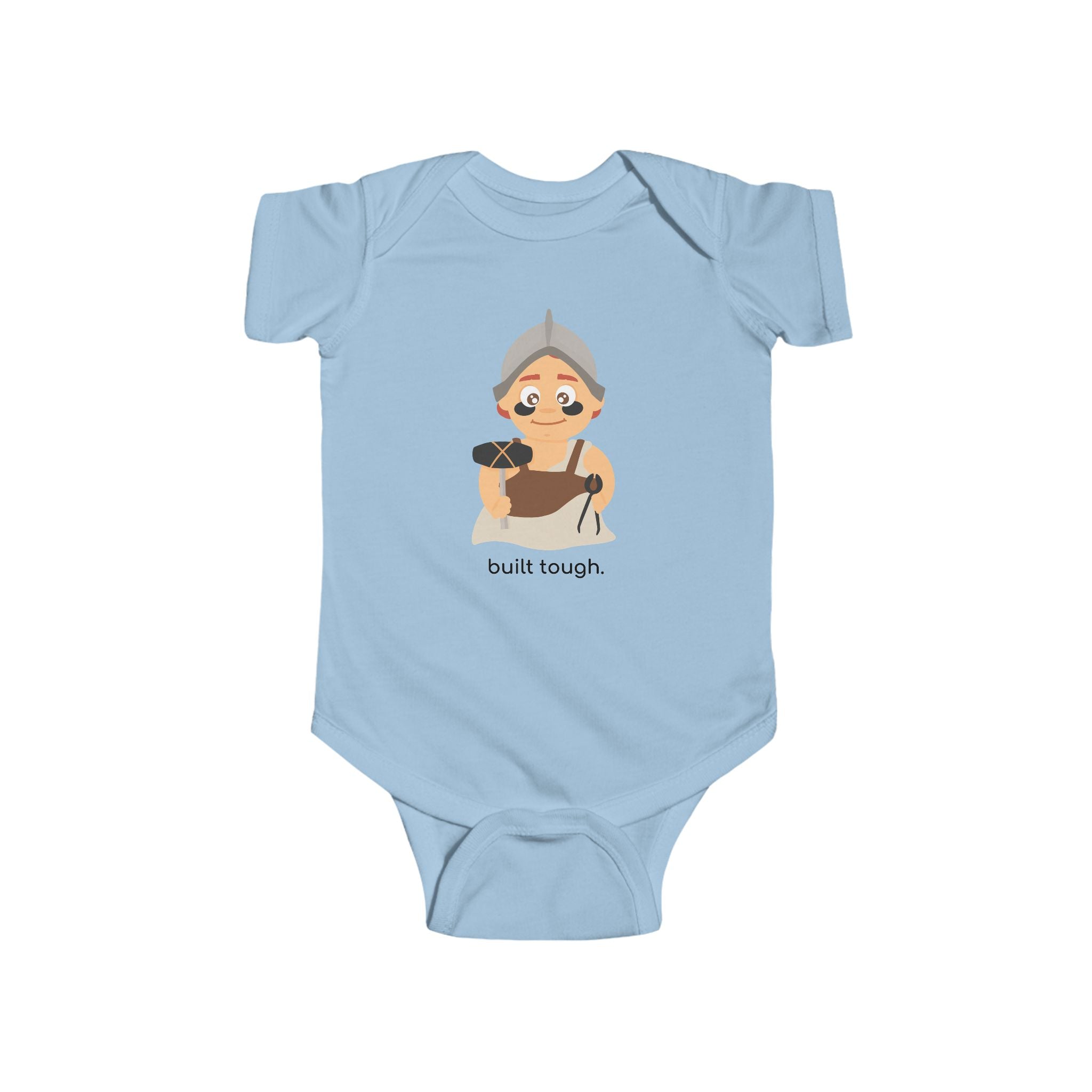 Little Hephaestus ‘Built Tough’ Baby Onesie