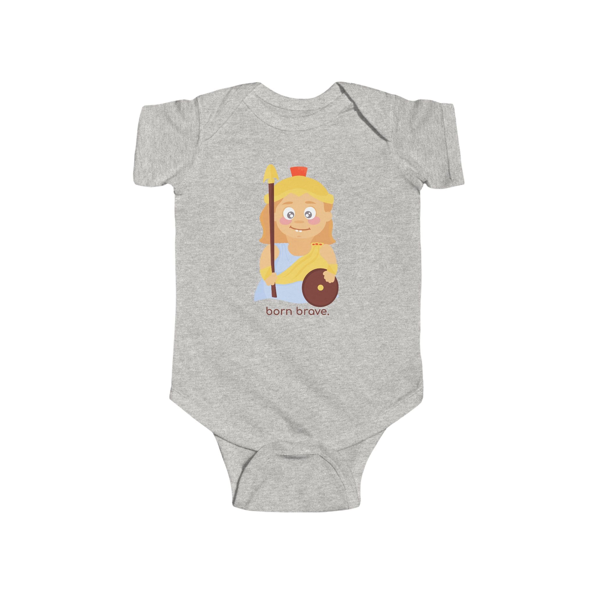 Little Athena 'Born Brave' Baby Onesie