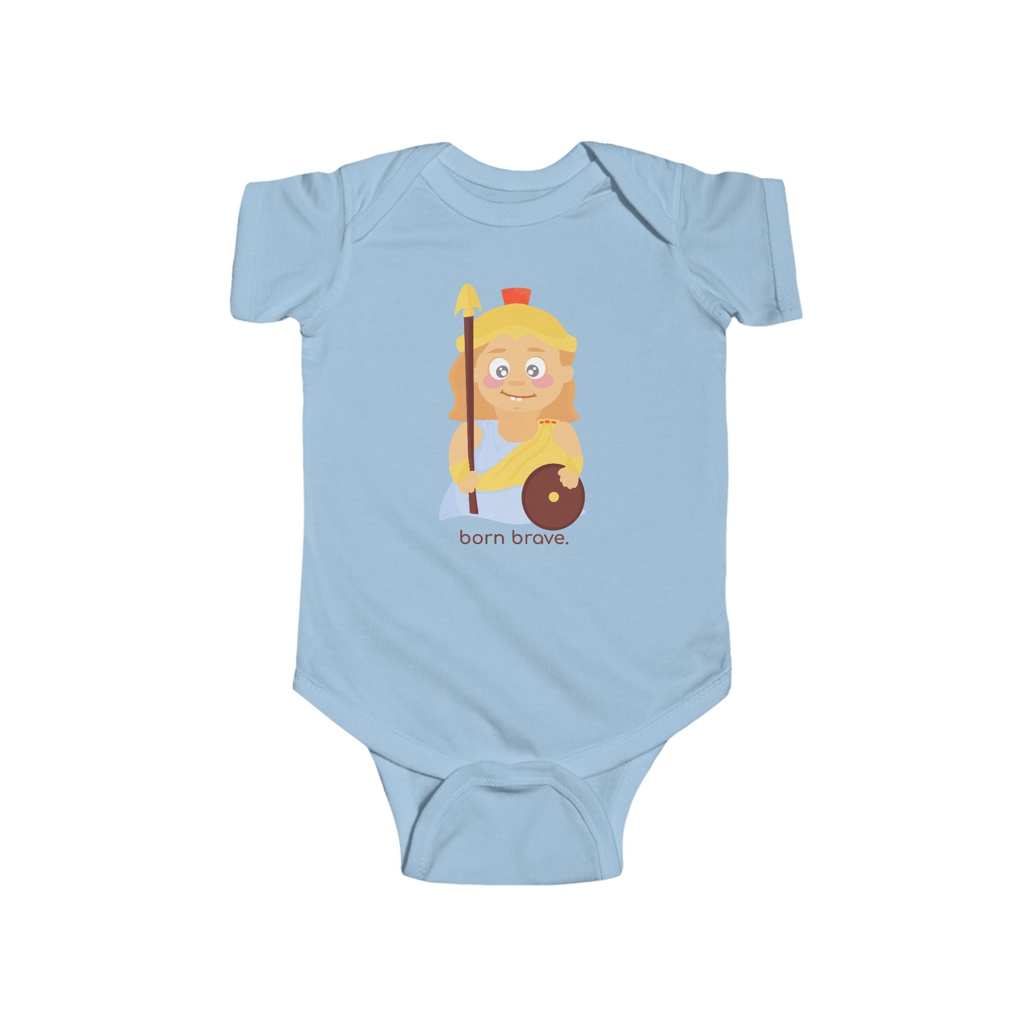 Little Athena 'Born Brave' Baby Onesie