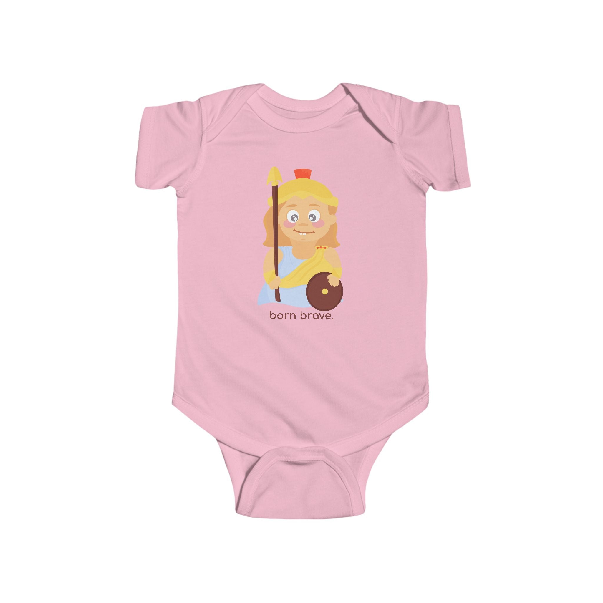 Little Athena 'Born Brave' Baby Onesie