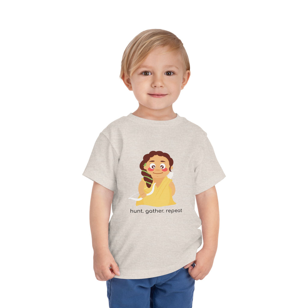 Little Artemis "hunt, gather, repeat" Kids Tee