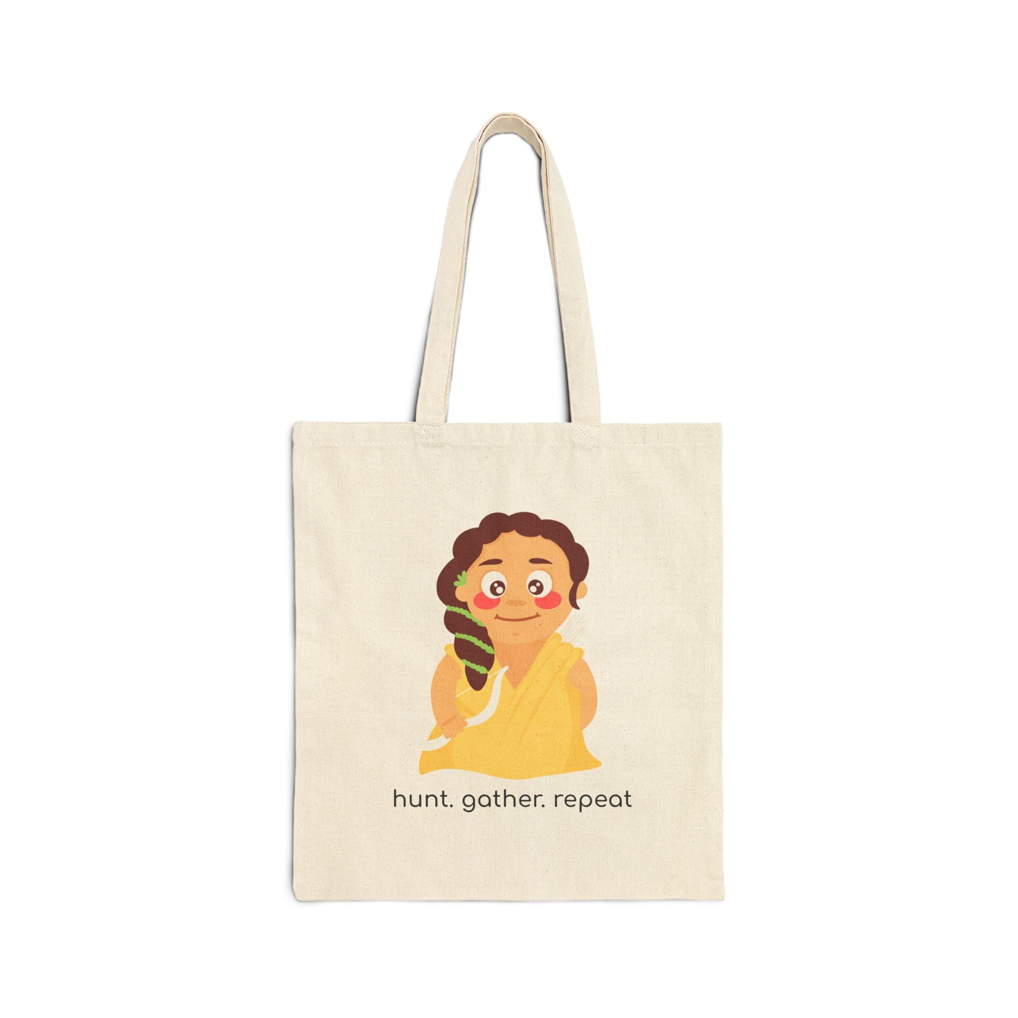 Little Artemis 'Hunt. Gather. Repeat.' Cotton Canvas Bag