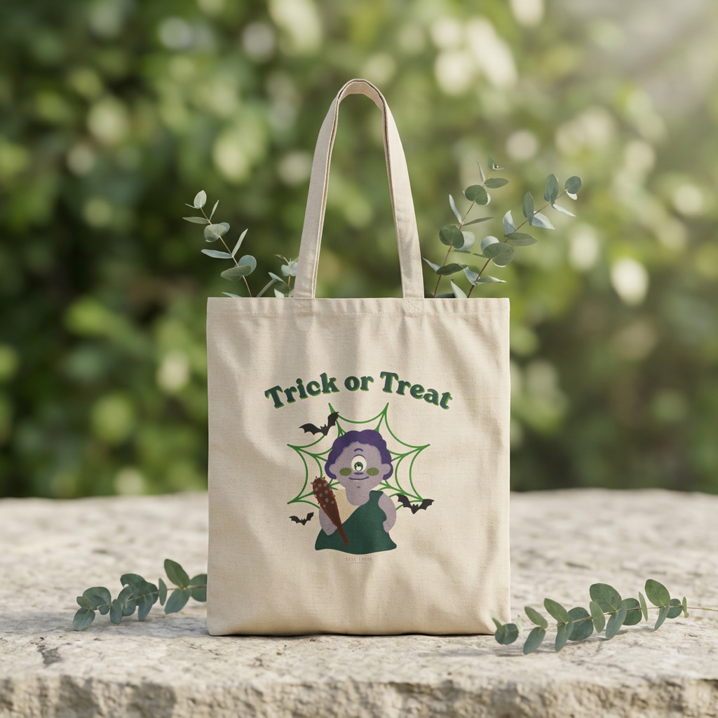 Halloween Trick or Treat Tote Bag