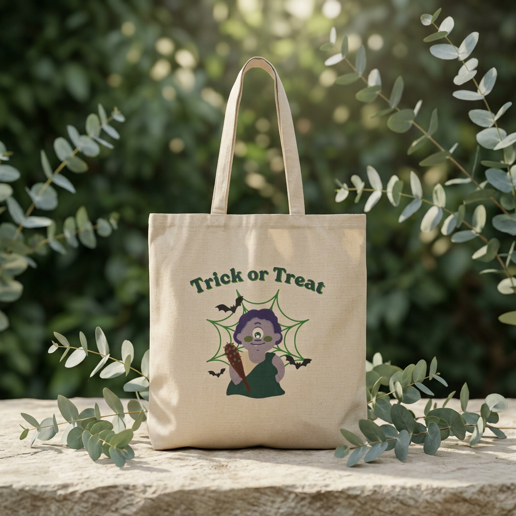 Halloween Trick or Treat Tote Bag