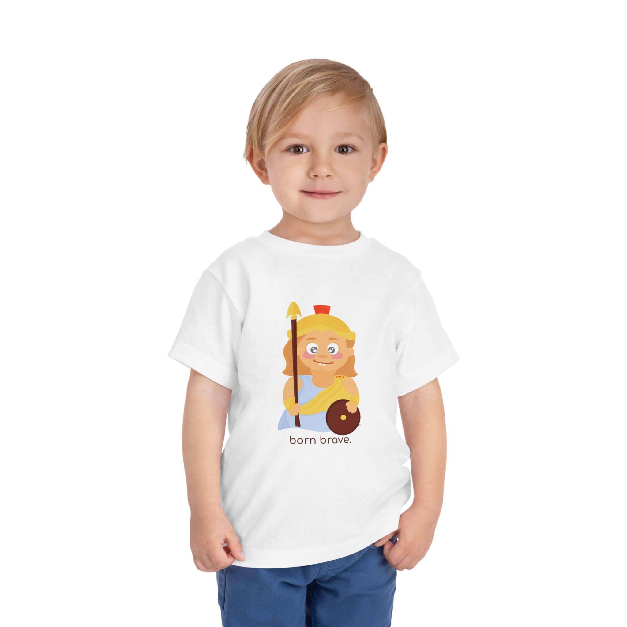 Little Athena "Born Brave" Kids Tee