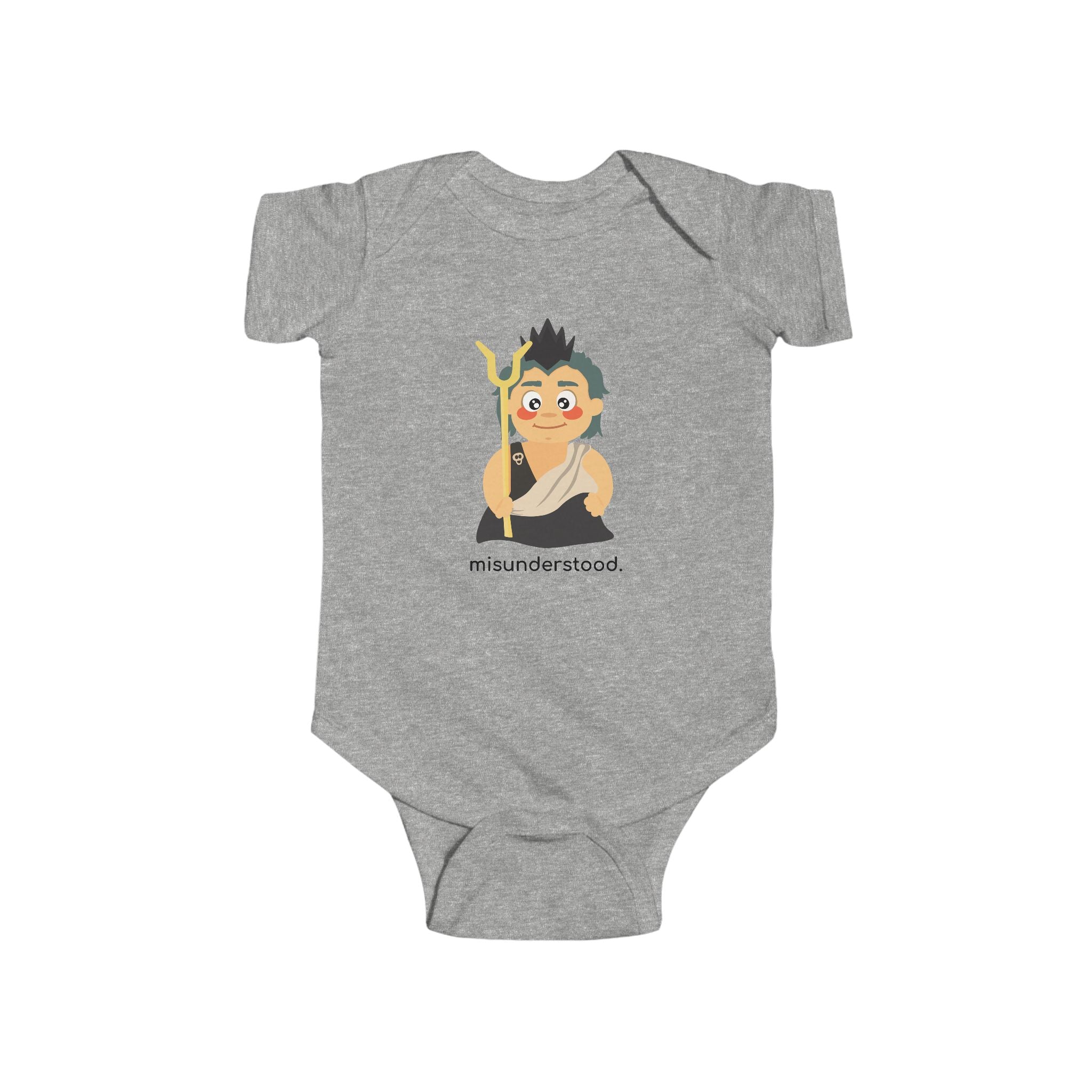 Little Hades ‘Misunderstood’ Baby Onesie