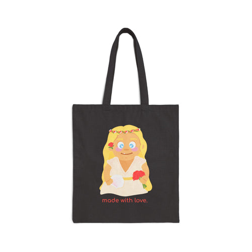 Little Aphrodite 'made with love' Cotton Canvas Bag