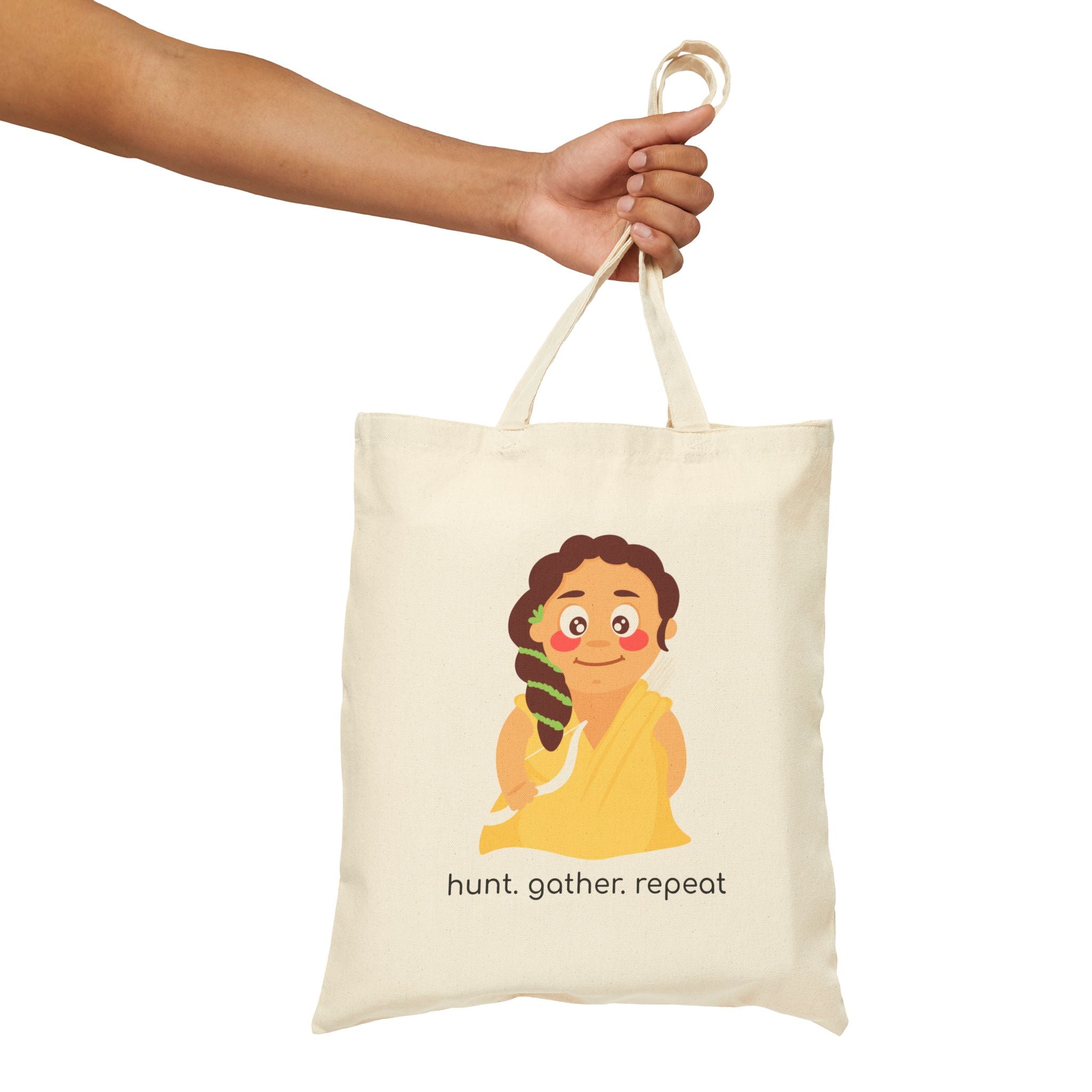 Little Artemis 'Hunt. Gather. Repeat.' Cotton Canvas Bag