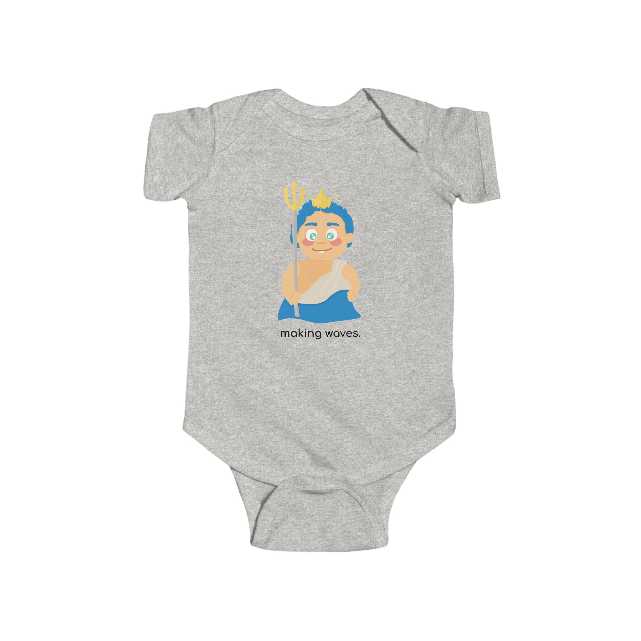 Little Poseidon ‘Making Waves’ Baby Onesie