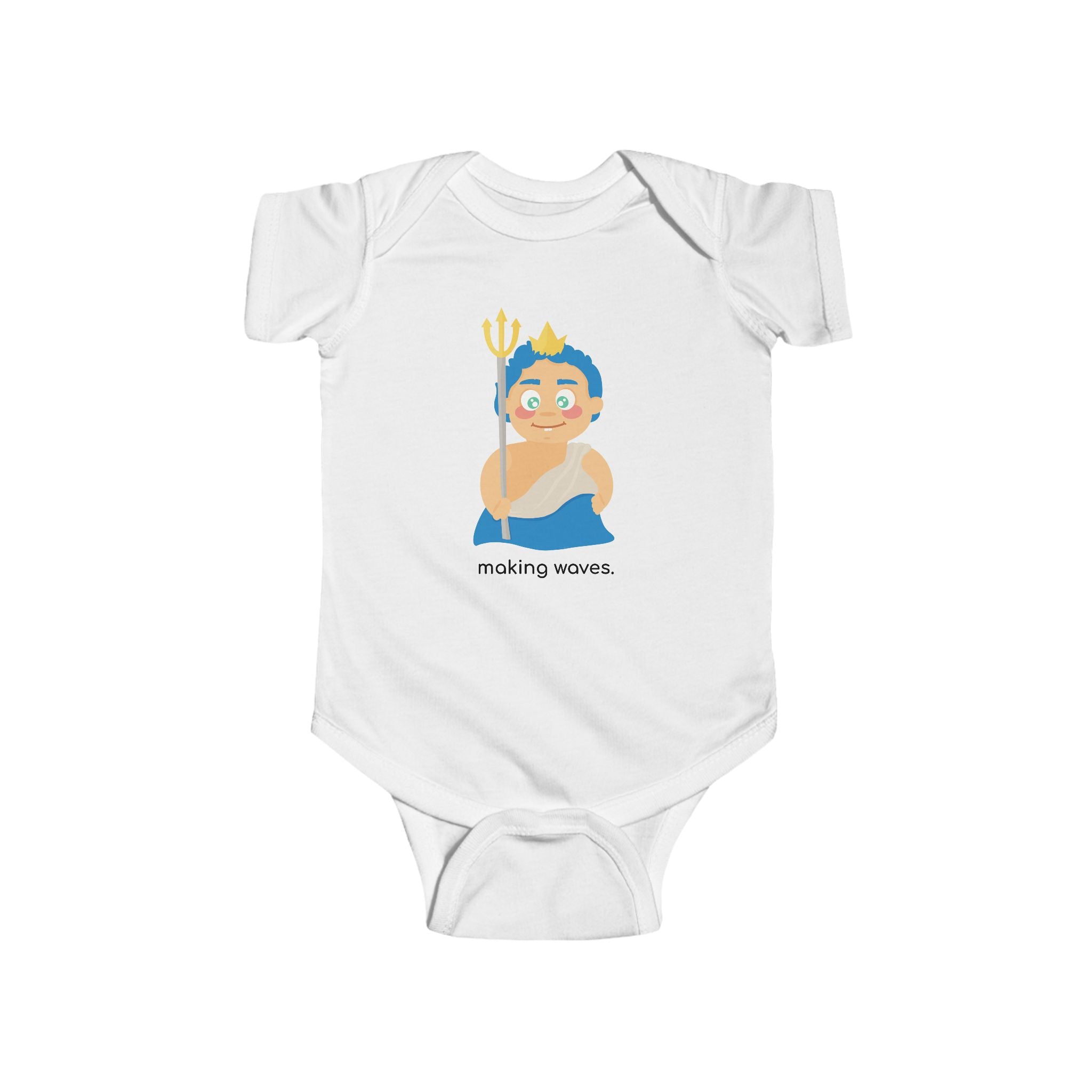 Little Poseidon ‘Making Waves’ Baby Onesie