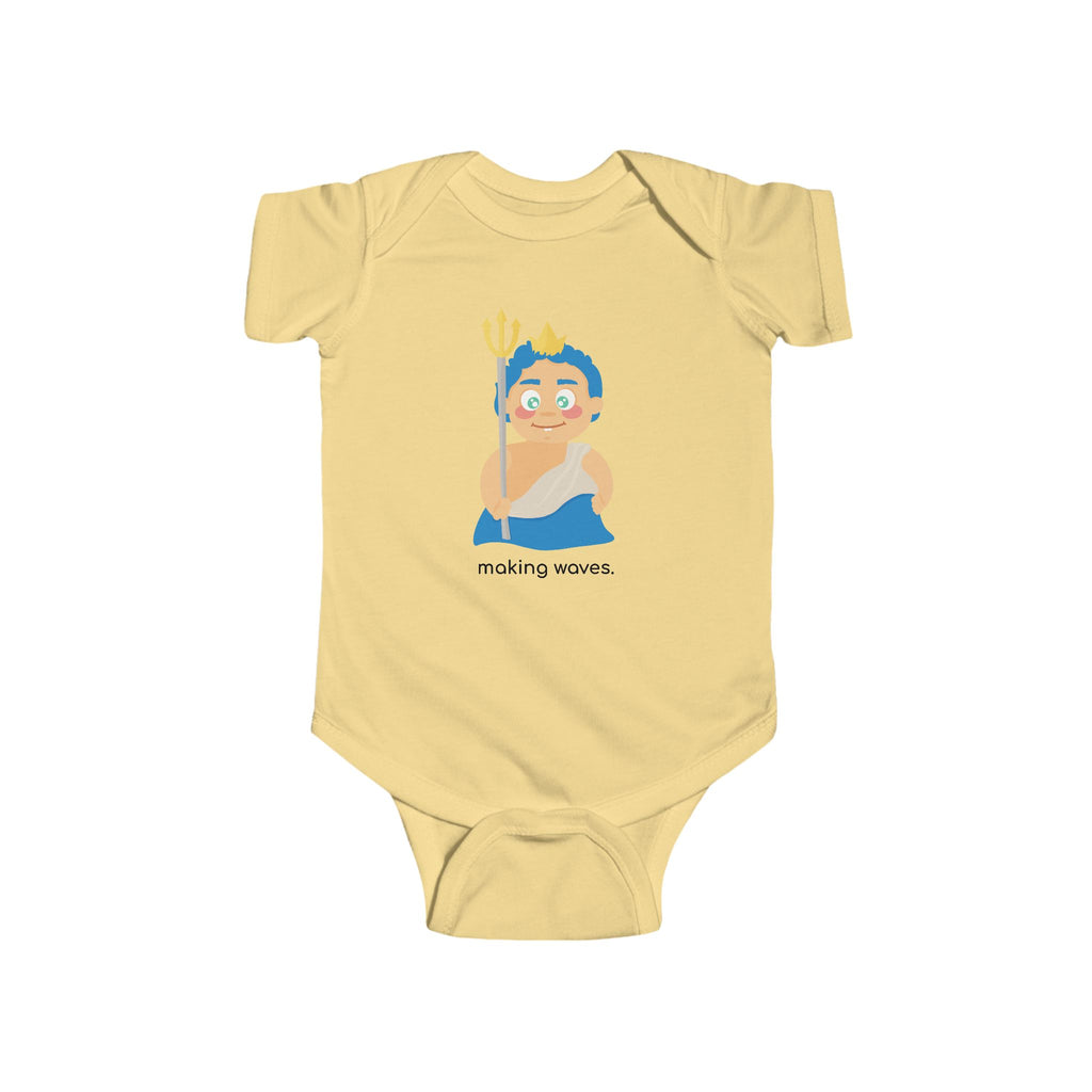 Little Poseidon ‘Making Waves’ Baby Onesie