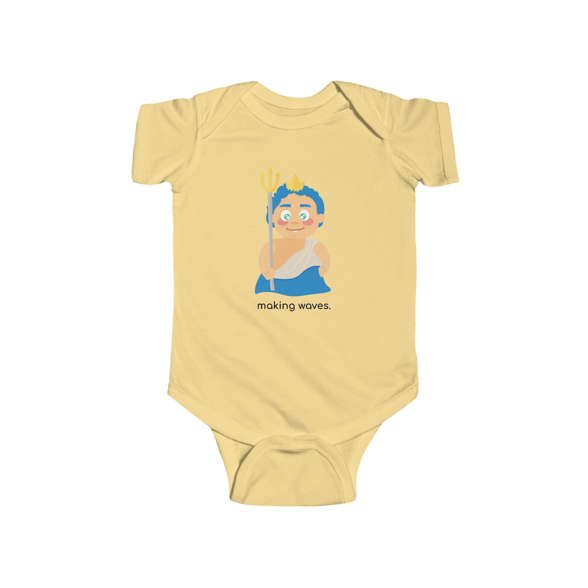 Little Poseidon ‘Making Waves’ Baby Onesie