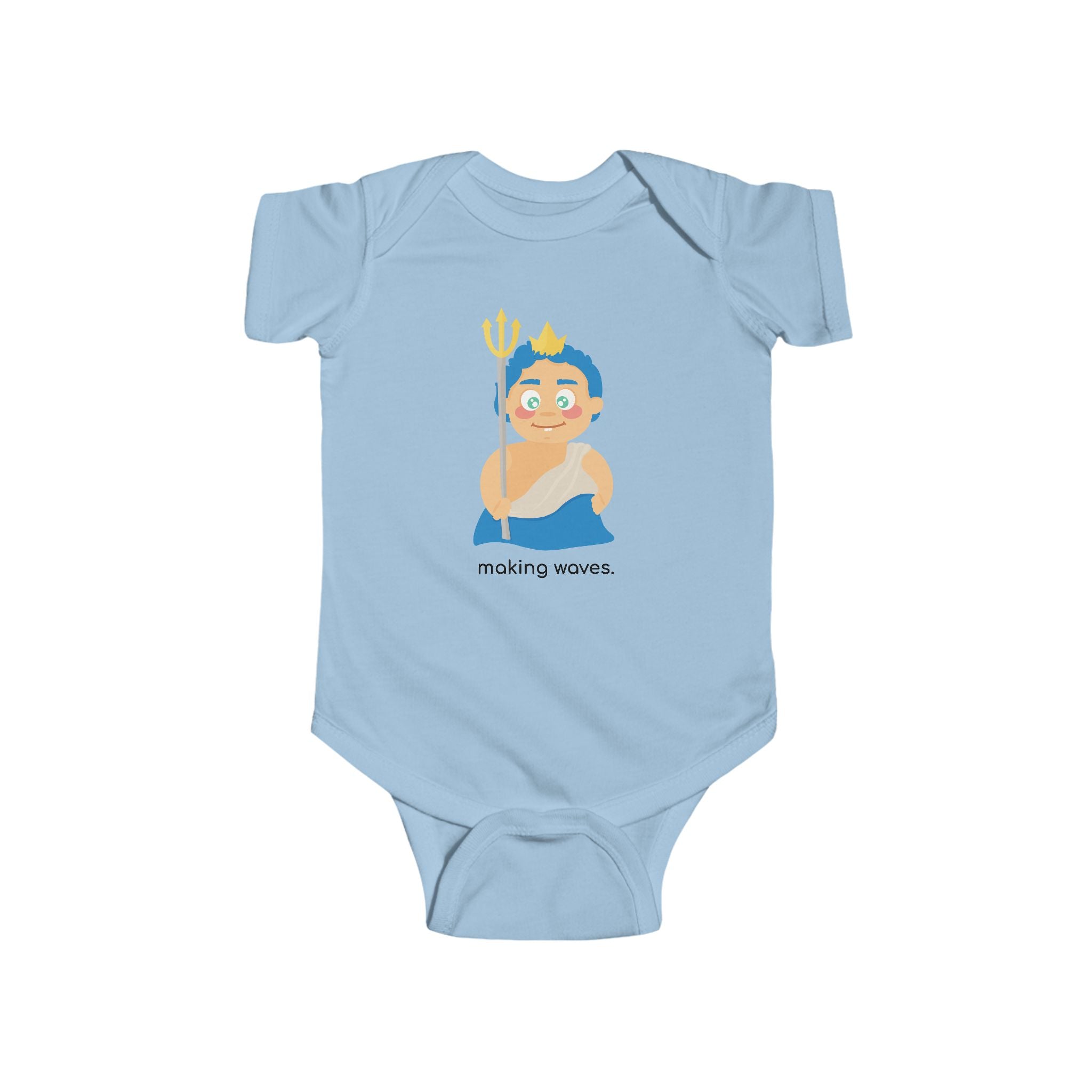 Little Poseidon ‘Making Waves’ Baby Onesie