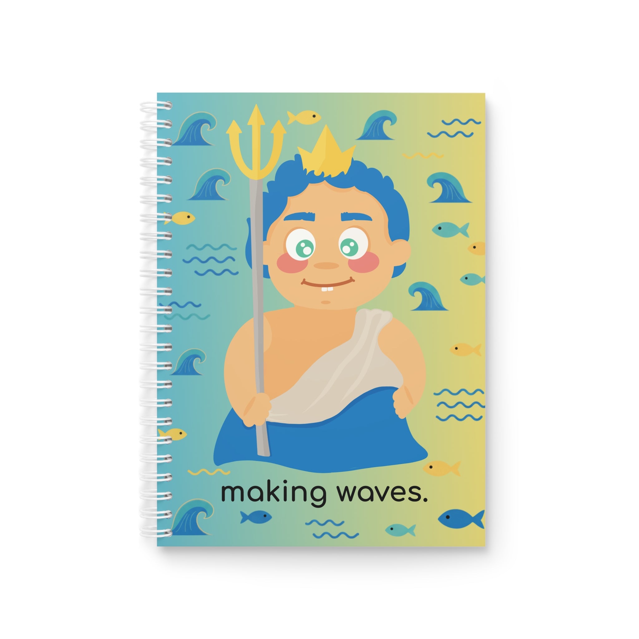 Little Poseidon ‘Making Waves’ Spiral Notebook