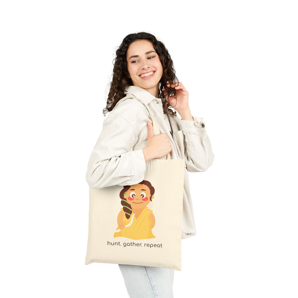 Little Artemis 'Hunt. Gather. Repeat.' Cotton Canvas Bag