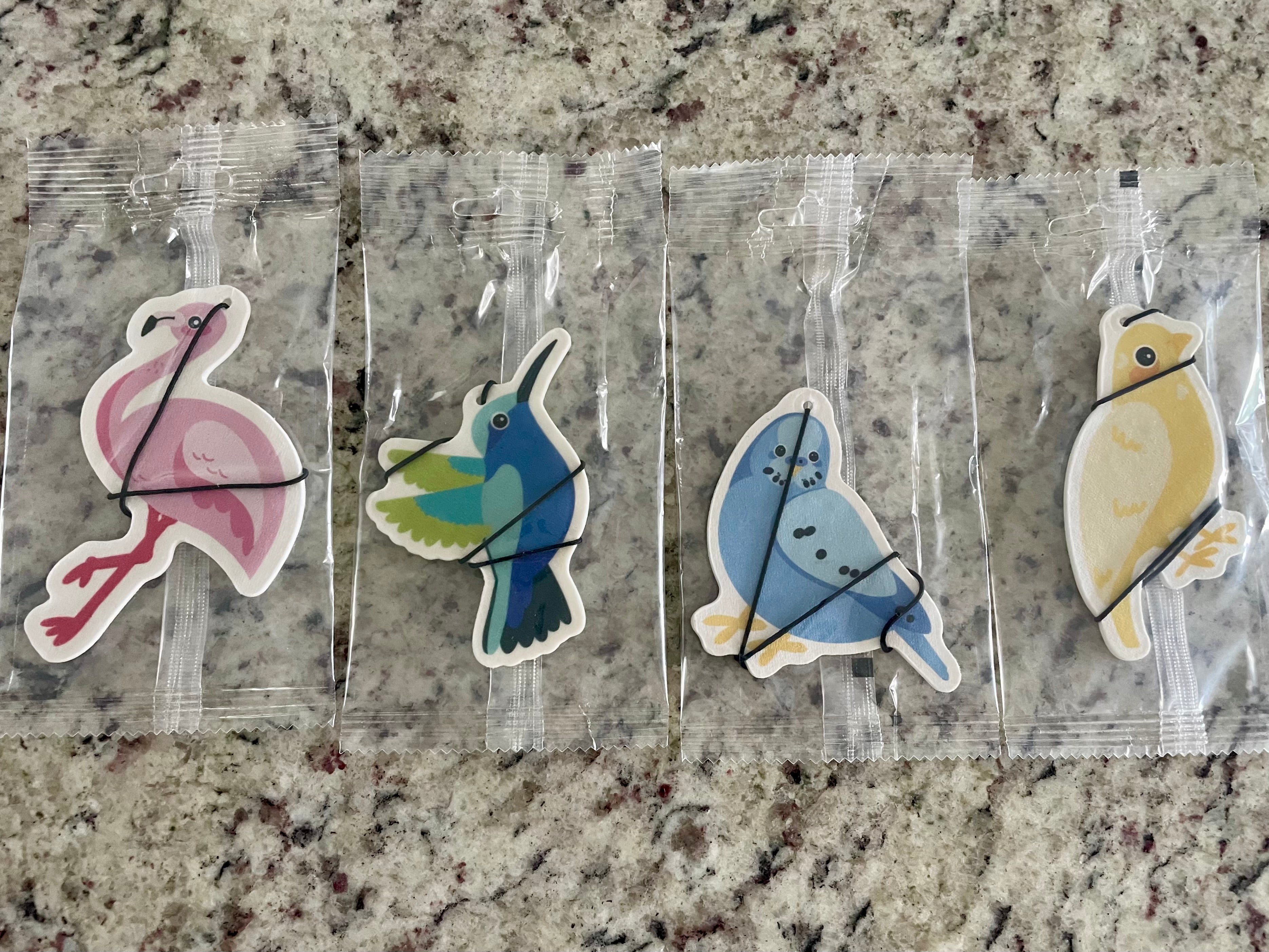Birdy by PinePress Car Air Freshener 4 pack