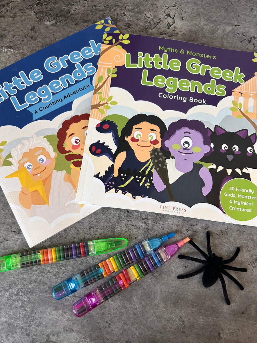 Our newest addition to the Little Greek Legends Collection is here just in time for spooky season! Had so much fun coming up with these little guys! Shop now on Amazon🧡