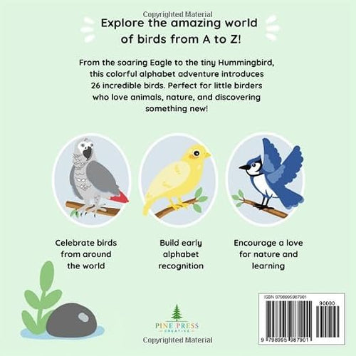 Birds A to Z, An Alphabet Adventure: ABC Alphabet Book - Paperback