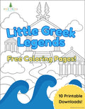 FREE Little Greek Legends Coloring Pages (Printable PDF)