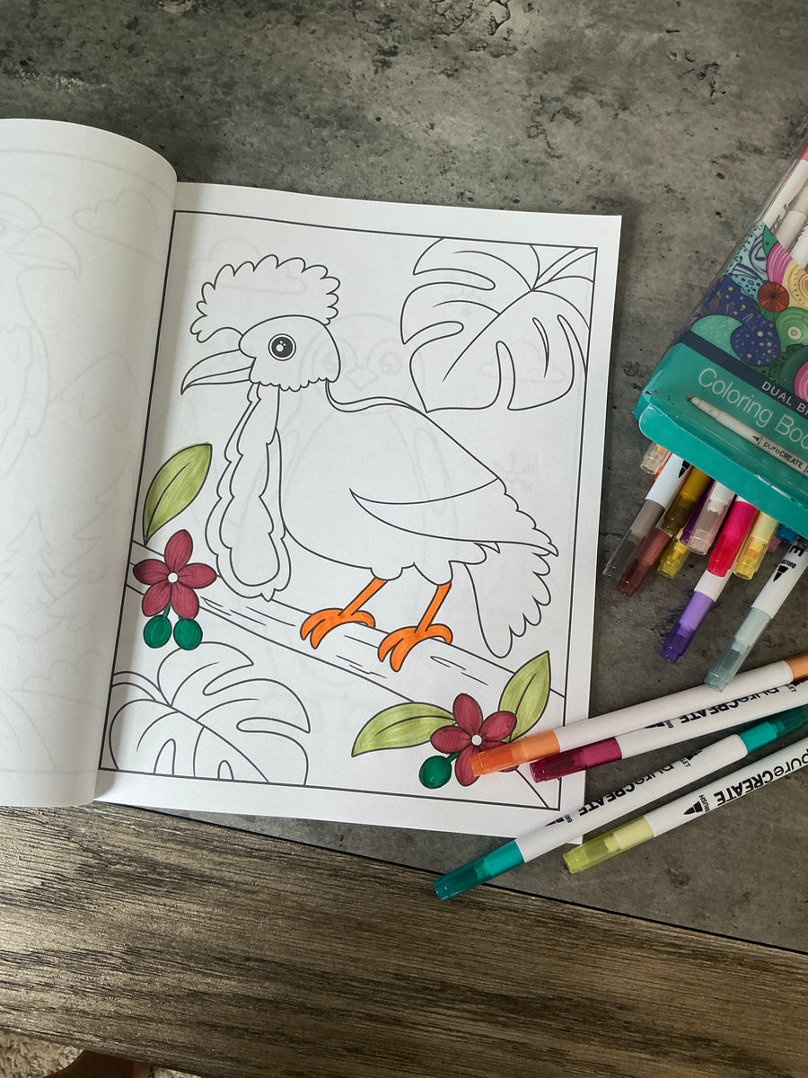 Coloring Fun with Pine Press Creative! Can you guess the name of this bird species? Comment below.