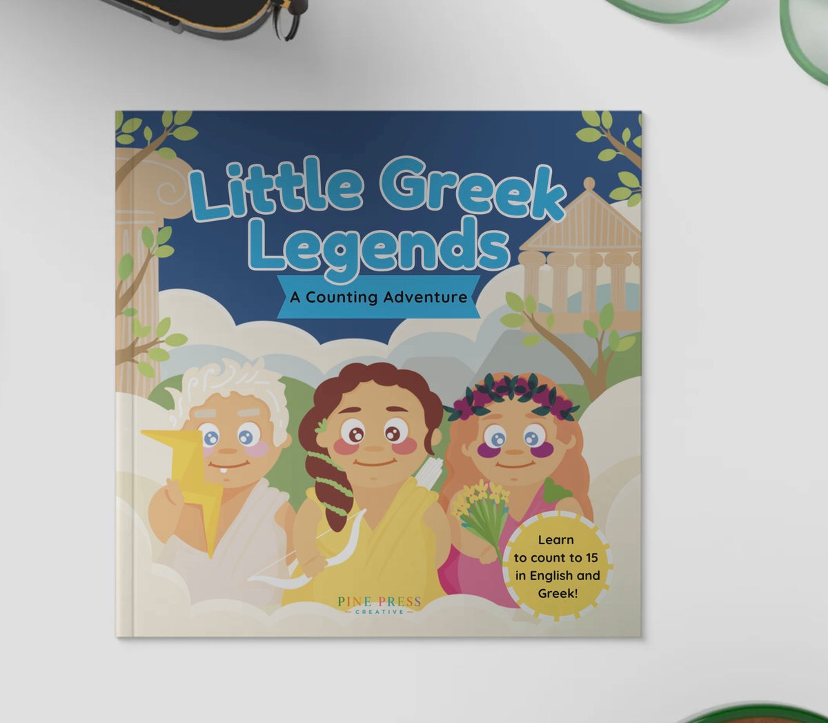 Little Greek Legends, English - Greek Counting Book, Ages 2-5