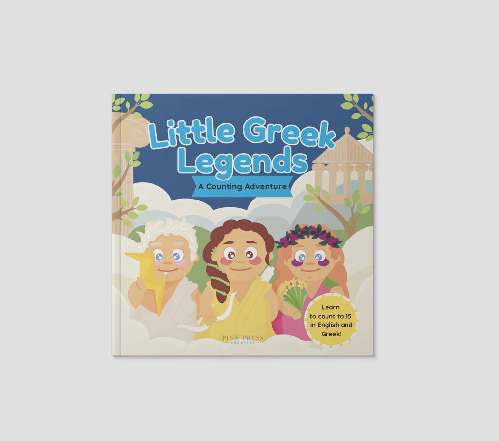 Little Greek Legends, English - Greek Counting Book, Ages 2-5