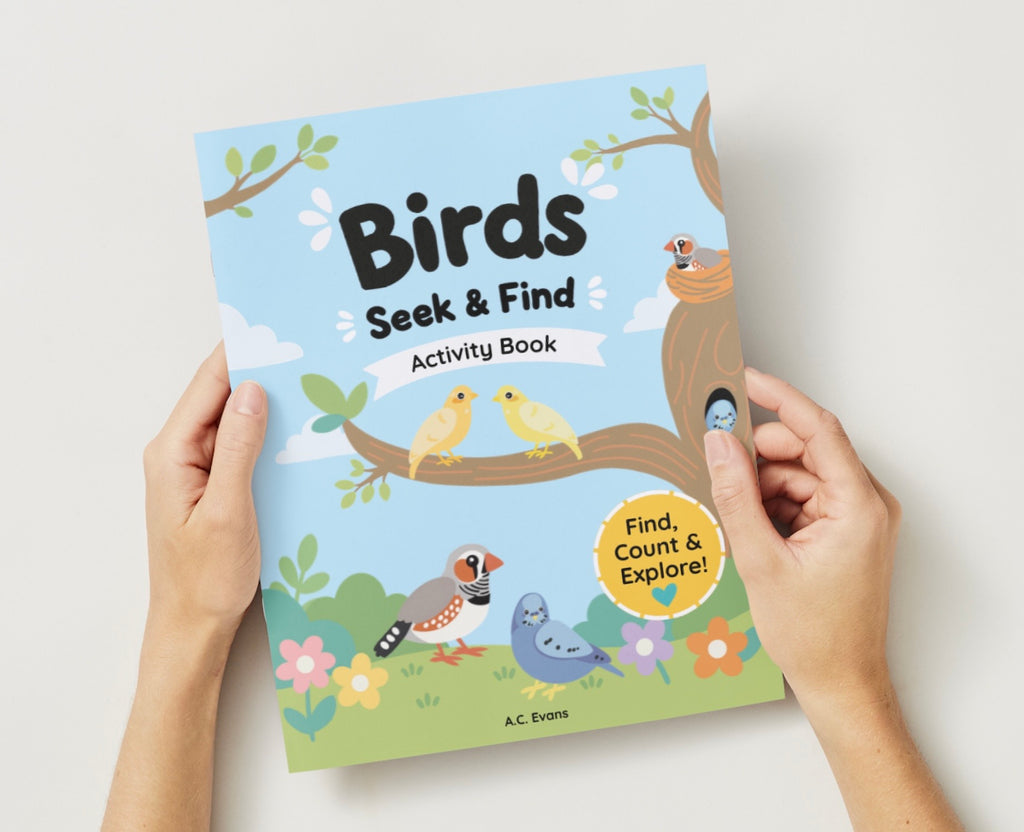 Birds Activity Book: Colors and Counting - Paperback