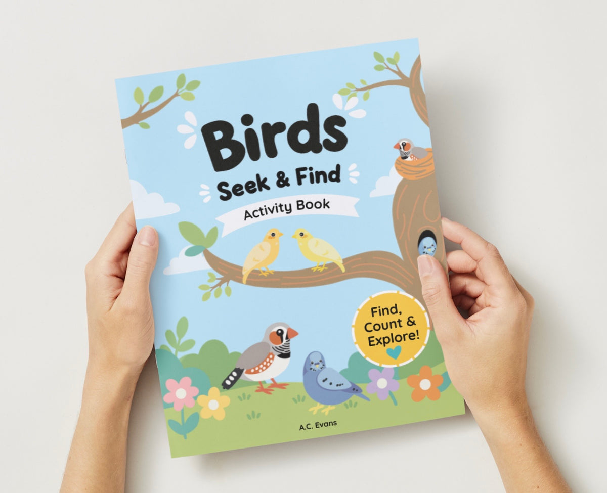 Birds Activity Book: Colors and Counting - Paperback