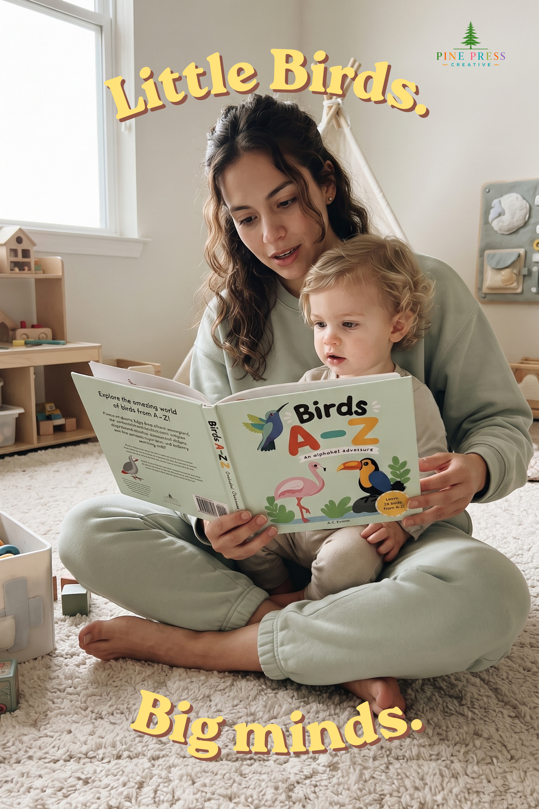 Birds A to Z, An Alphabet Adventure: ABC Alphabet Book - Paperback